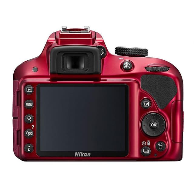 SLR D3300 - Red + Nikon AF-S DX Nikkor 18-55mm f/3.5-5.6 G VR f/3.5-5.6