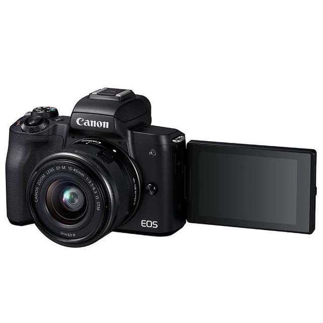 EOS M50 - Nero + Canon Canon EOS M50 + Obiettivo zoom Canon EF-M 15-45mm f/3.5-6.3 IS STM f/3.5-6.3