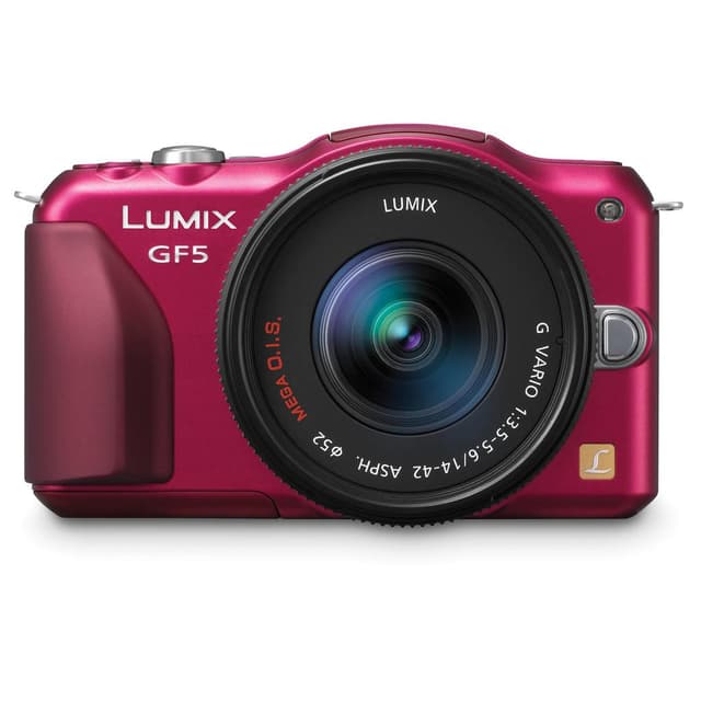 Lumix DMC-GF5 - Pink + Lumix Lumix G 14 - 42 mm f- 3.5 - 5.6 f/3.5-5.6