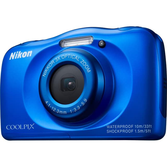Fotocamera compatta Coolpix S33 - Blu + zoom ottico Nikon Nikkor 30-90 mm f/3.3-5.9 f/3.3-5.9