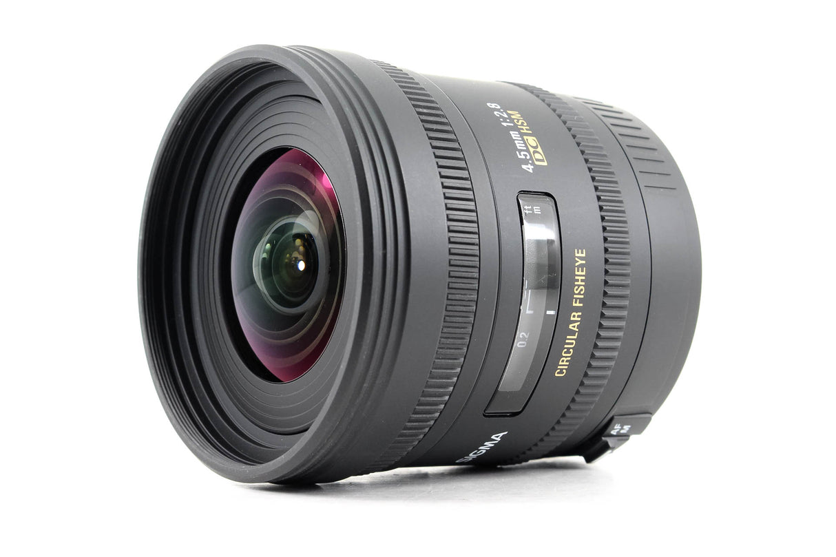 Sigma 4,5 mm f/2,8 EX DC HSM Fisheye circolare - Compatibile con Canon EF-S