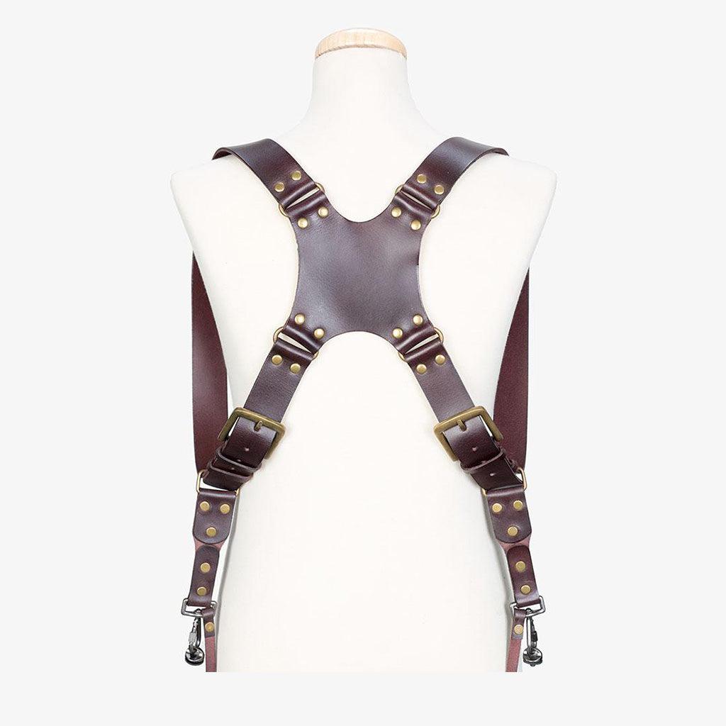 Berlin #502 - Brown dual leather camera strap