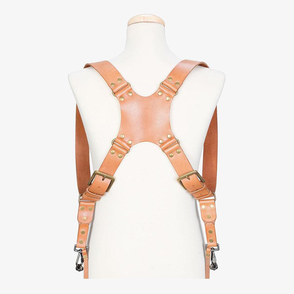 Berlin #503 - Tanned dual leather camera strap