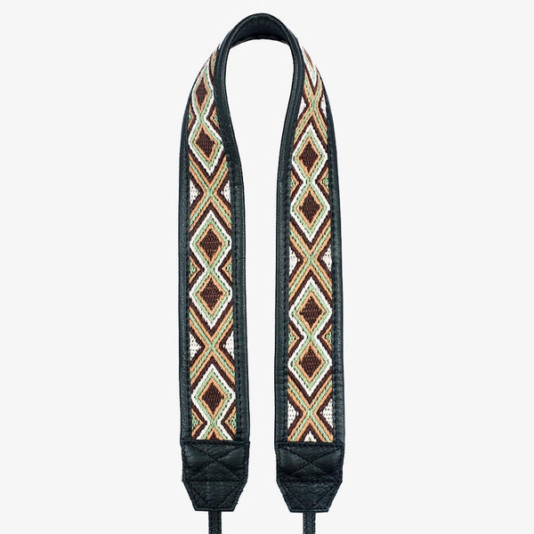Jaipur #110 - Fabric & Leather camera strap