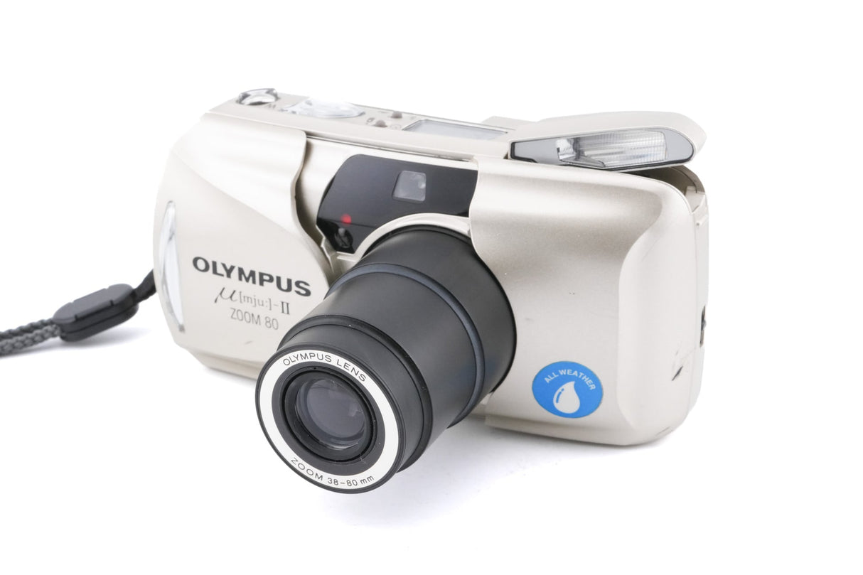 Olympus MJU II Zoom 80 - 35mm Film Camera Mint Compact