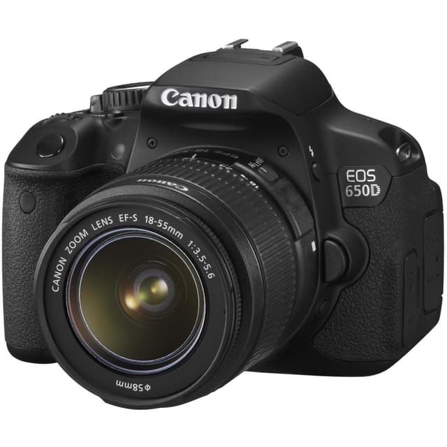 EOS 650D SLR - Black + Canon Zoom Lens EF-S 18-55mm f/3.5-5.6 IS STM f/3.5-5.6 · imagen principal
