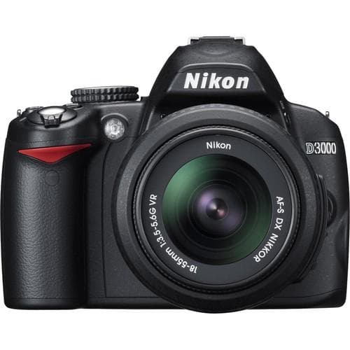 Réflex D3000 - Negro + Nikon Nikon AF-S DX Nikkor 18-55mm f/3.5-5.6G VR f/3.5-5.6 · imagen principal