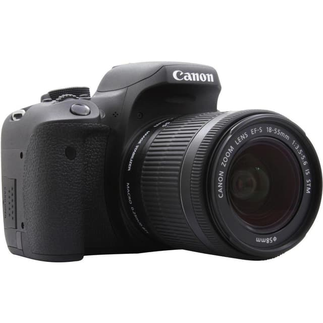 EOS 750D SLR - Black + Canon Canon Zoom Lens EF-S 18-55mm f/3.5-5.6 IS STM f/3.5-5.6 IS STM · imagen principal