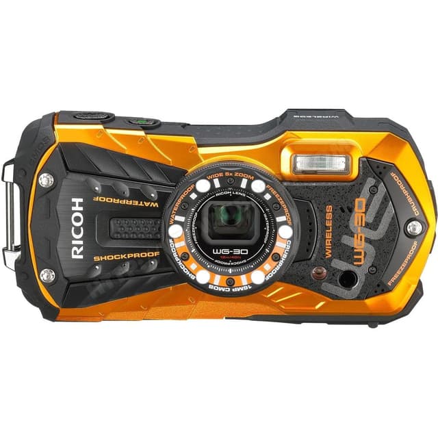 WG-30 Compact Camera - Orange + Ricoh Ricoh Wide Zoom 28-140mm f/3.5-5.5 f/3.5-5.5  · main image