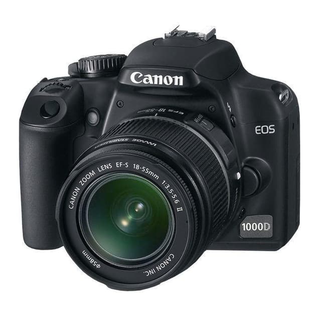EOS 1000D SLR - Black + Canon EF-S 18-55mm f/3.5-5.6 II f/3.5-5.6 · imagen principal
