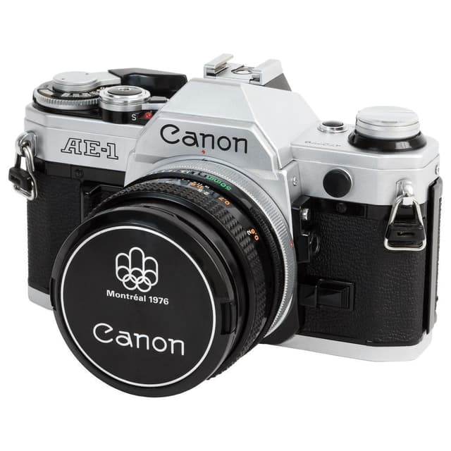 Canon AE-1 SLR - Black/Gray + Canon FD 50mm f/1.8 f/1.8 · imagen principal