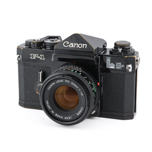 Canon F-1n + 50mm f1.8 FDn - Premium Analog Vintage Reflex 35mm SLR Camera