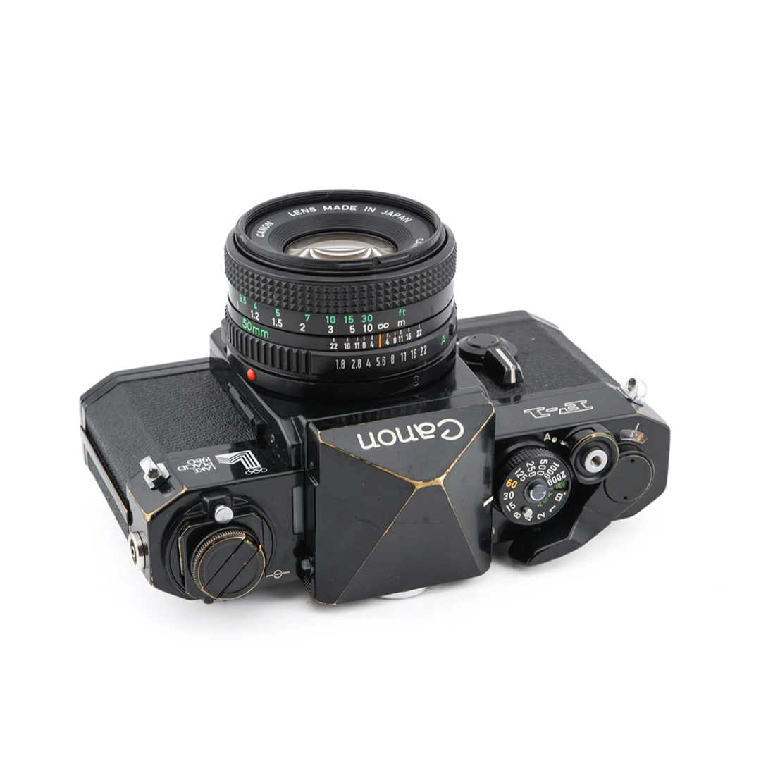 Canon F-1n + 50mm f1.8 FDn - Premium Analog Vintage Reflex 35mm SLR Camera