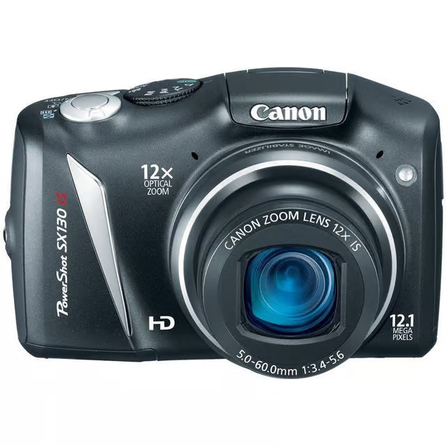 Canon PowerShot SX130 IS - Black Digicam Bridge 
