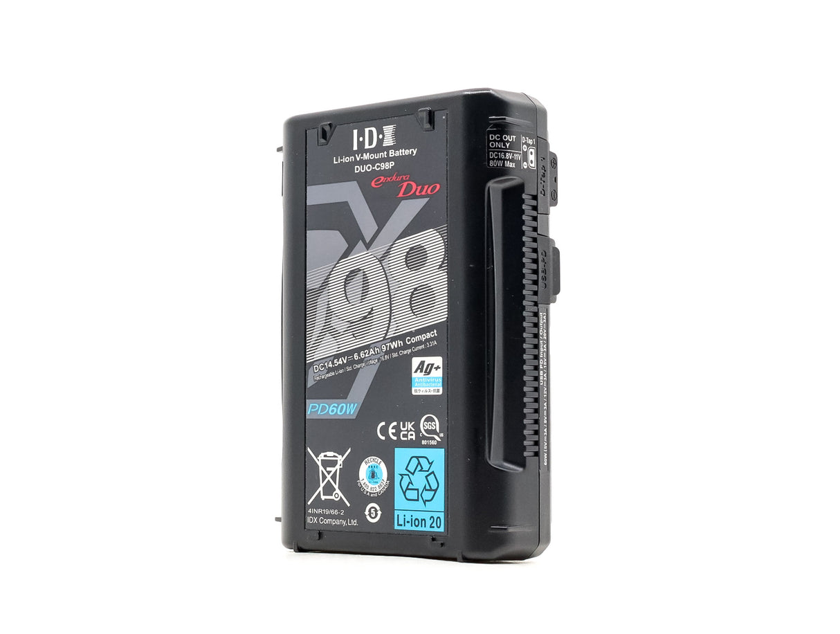 Batteria IDX DUO-C98P con attacco a V