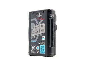 Batteria IDX DUO-C98P con attacco a V