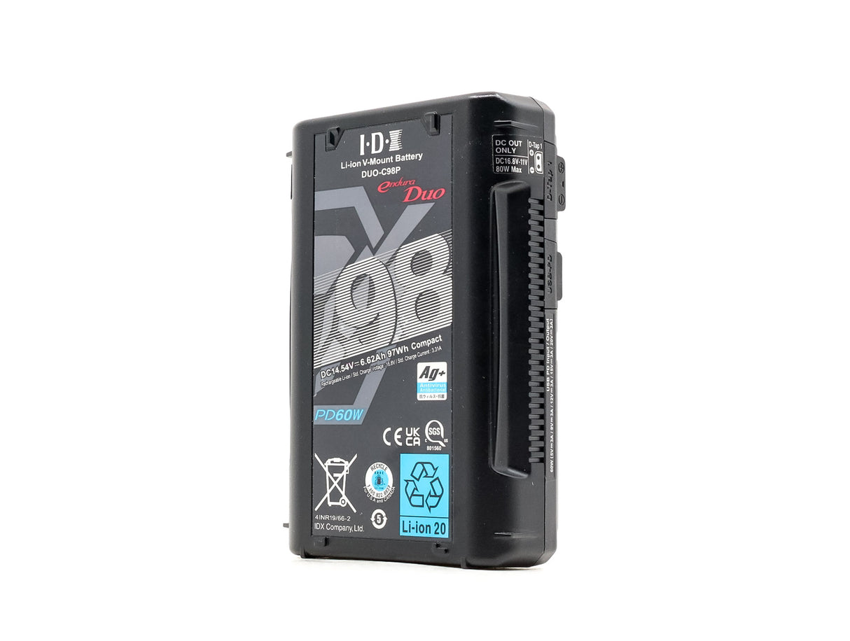 Batteria IDX DUO-C98P con attacco a V