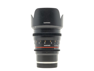 Samyang 50mm T1.5 VDSLR AS UMC - Sony E Fit