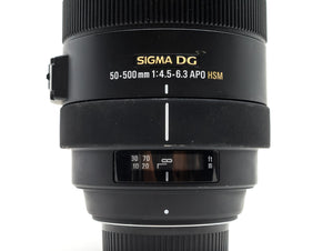 Sigma 50-500mm f/4.5-6.3 APO DG OS HSM - Compatibile con Nikon 