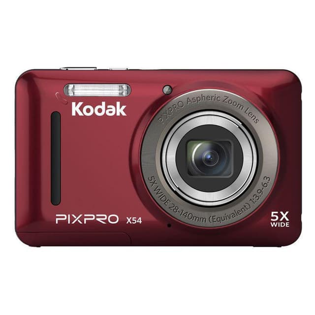 PIXPRO X54 Compact Camera - Red + Kodak Kodak PIXPRO Aspheric Zoom 28-140 mm f/3.9-6.3 f/3.9-6.3  · main image