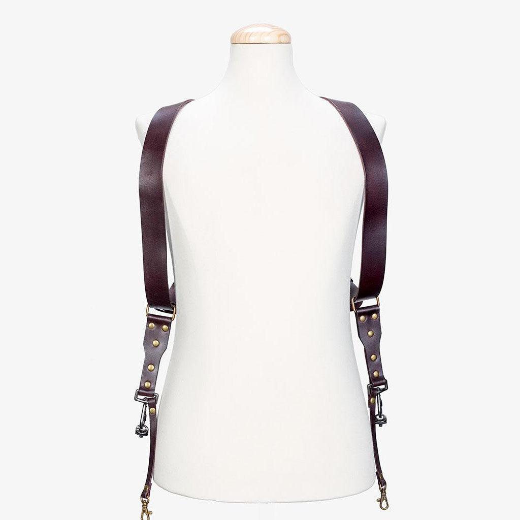 Berlin #502 - Brown dual leather camera strap · imagen principal