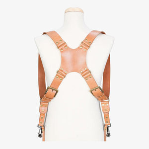 Berlin #503 - Tanned dual leather camera strap