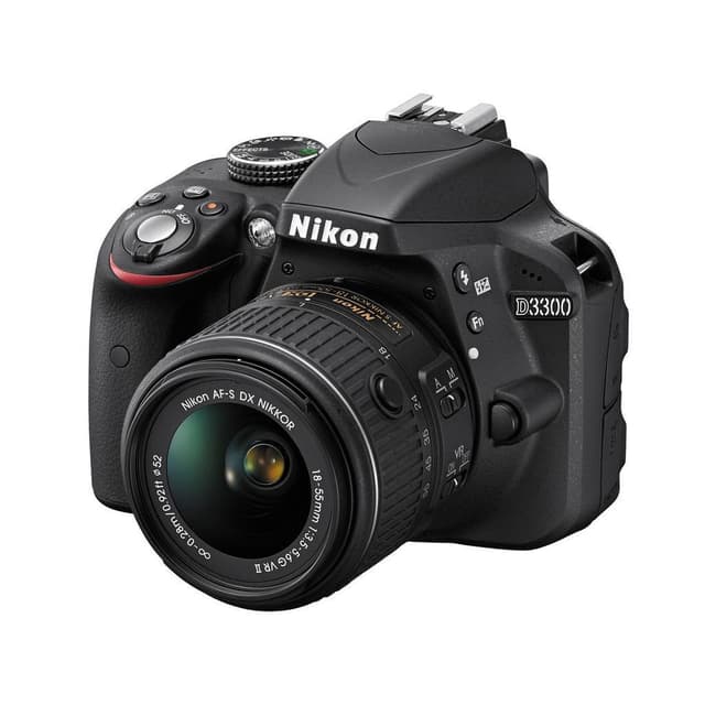 Réflex D3300 - Negro + Nikon AF-S DX Nikkor 55-200mm f/4-5.6G ED f/4-5.6 · imagen principal
