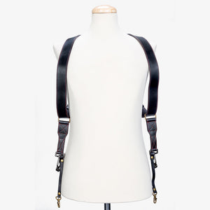 Tokyo #501 - Black & Red dual leather camera strap