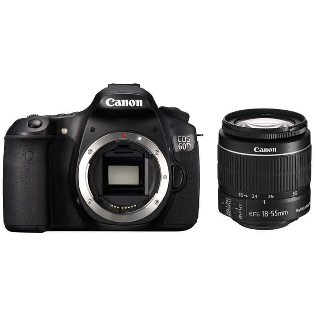 EOS 60D SLR - Black + Canon Zoom Lens EF-S 18-55mm f/3.5-5.6 IS II f/3.5-5.6  · main image