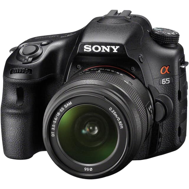 SLT-A65 SLR - Black + Sony DT 18-55mm f/3.5-5.6 SAM f/3.5-5.6 · imagen principal