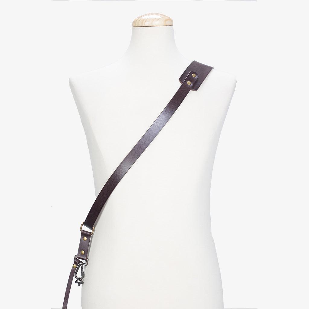 Berlin #602 - Brown sling leather camera strap · main image