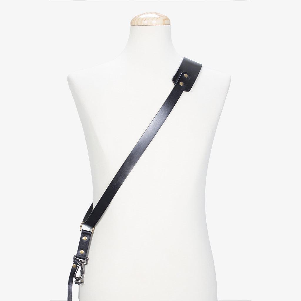 Berlin #601 - Black sling leather camera strap · main image